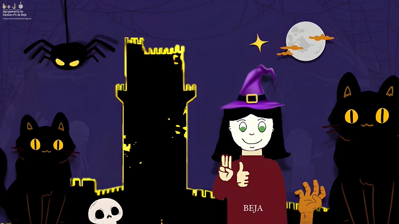O Dia das Bruxas em Beja” com Língua Gestual Portuguesa – 1.º Ciclo do Centro Escolar de Santiago Maior
